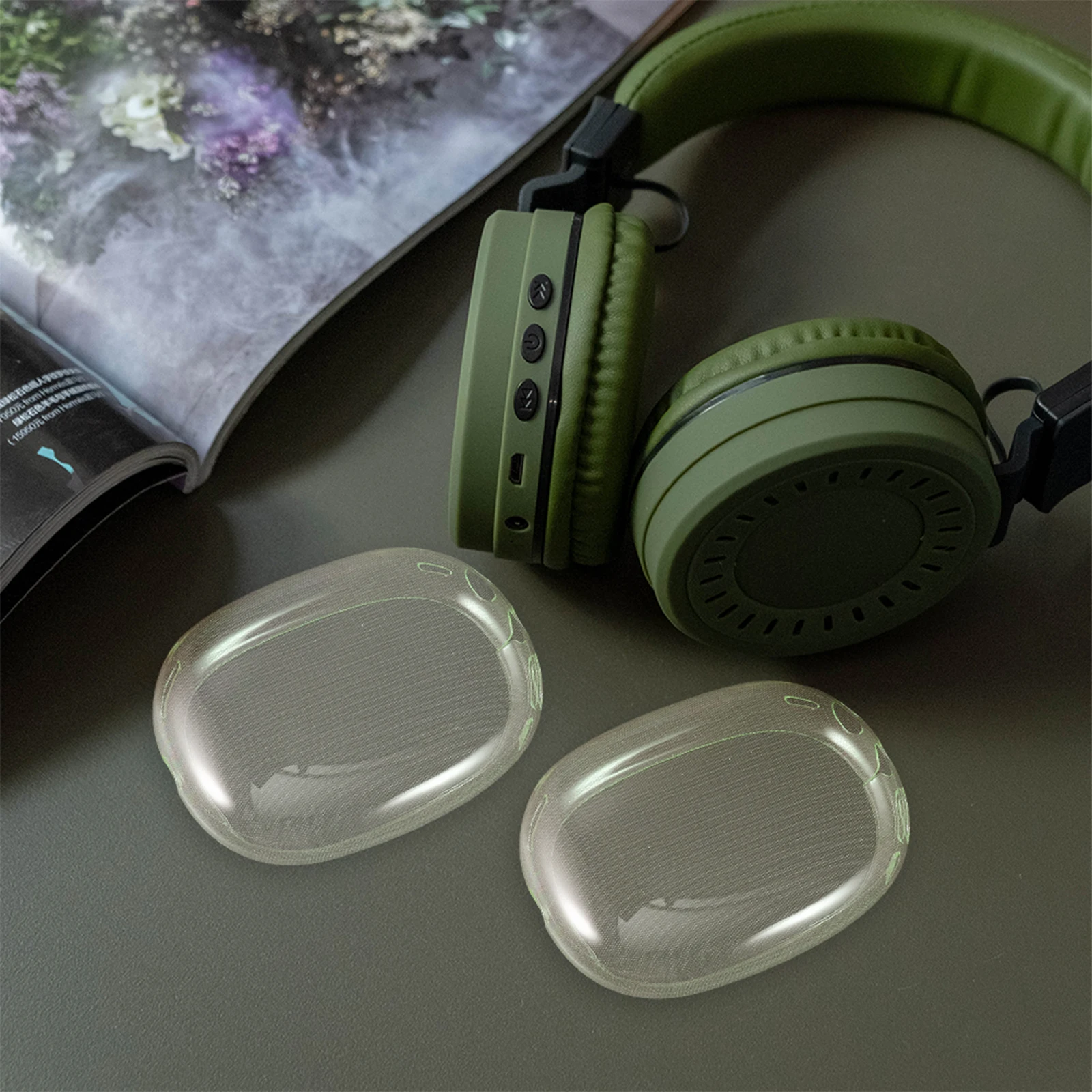 

Headphone Silicone Case Earphone Covers Wireless Headsets Universal Replacement Pads Tpu Headphones