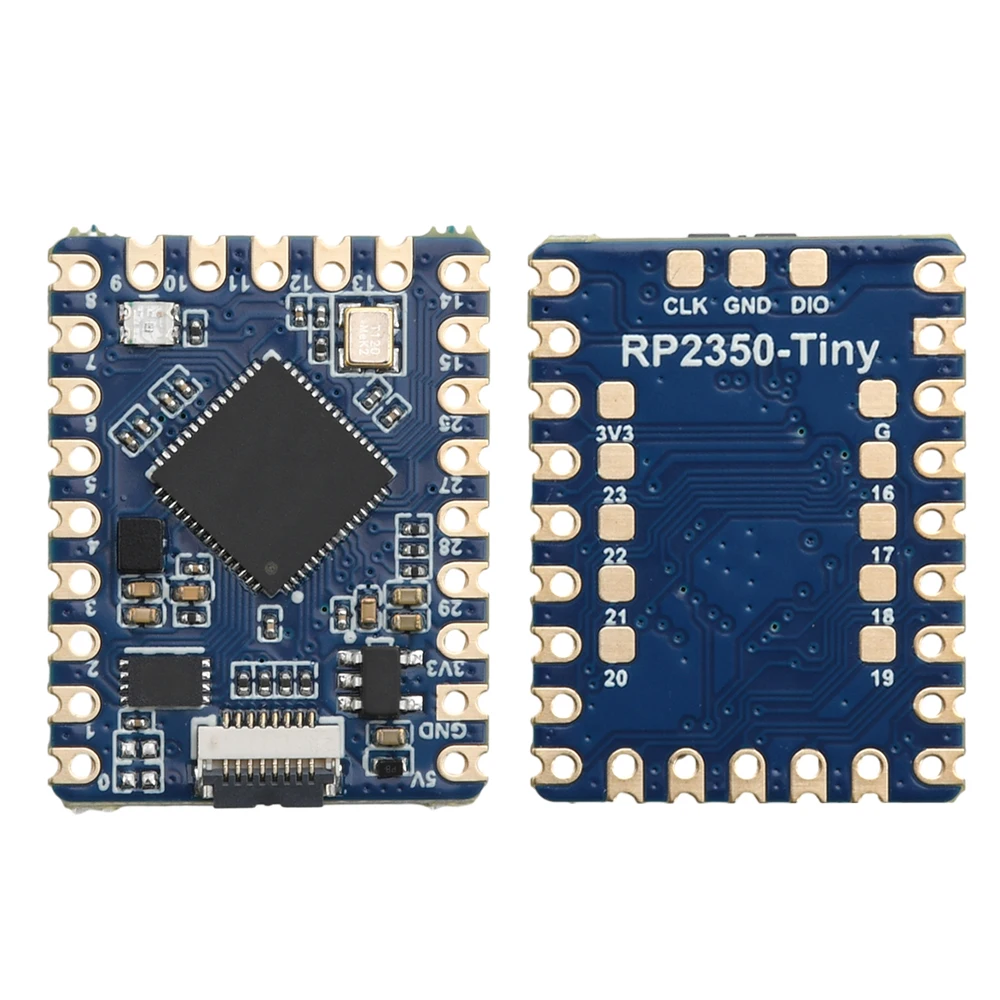 Rp2350 mini módulo de placa de desenvolvimento microcontrolador rp2350a dual core arquitetura dupla 3 processador RISC-V para raspberry pi