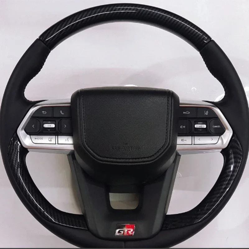 Car Accessories car steering wheel leather  carbon fiber  interior Accessories for Landcruiser