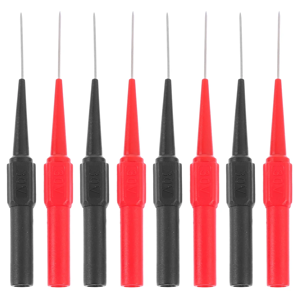 

8pcs Multimeter Test Probes Stainless Steel Tips Stable Reliable For Electrical Automotive Testing Tools Accessories