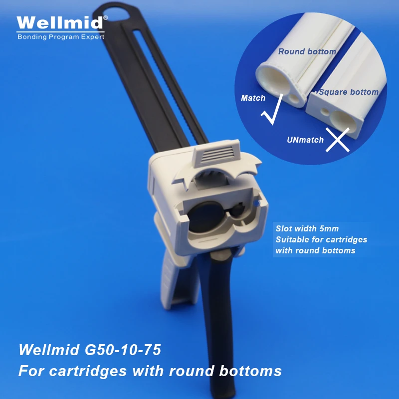 50ml 75ml 10:1 Adhesives Dispensing Gun 2K Kit Portable Double Tube Mixing Dispenser Loctite ARALDITE 3M Cartridges AB Glue Gun