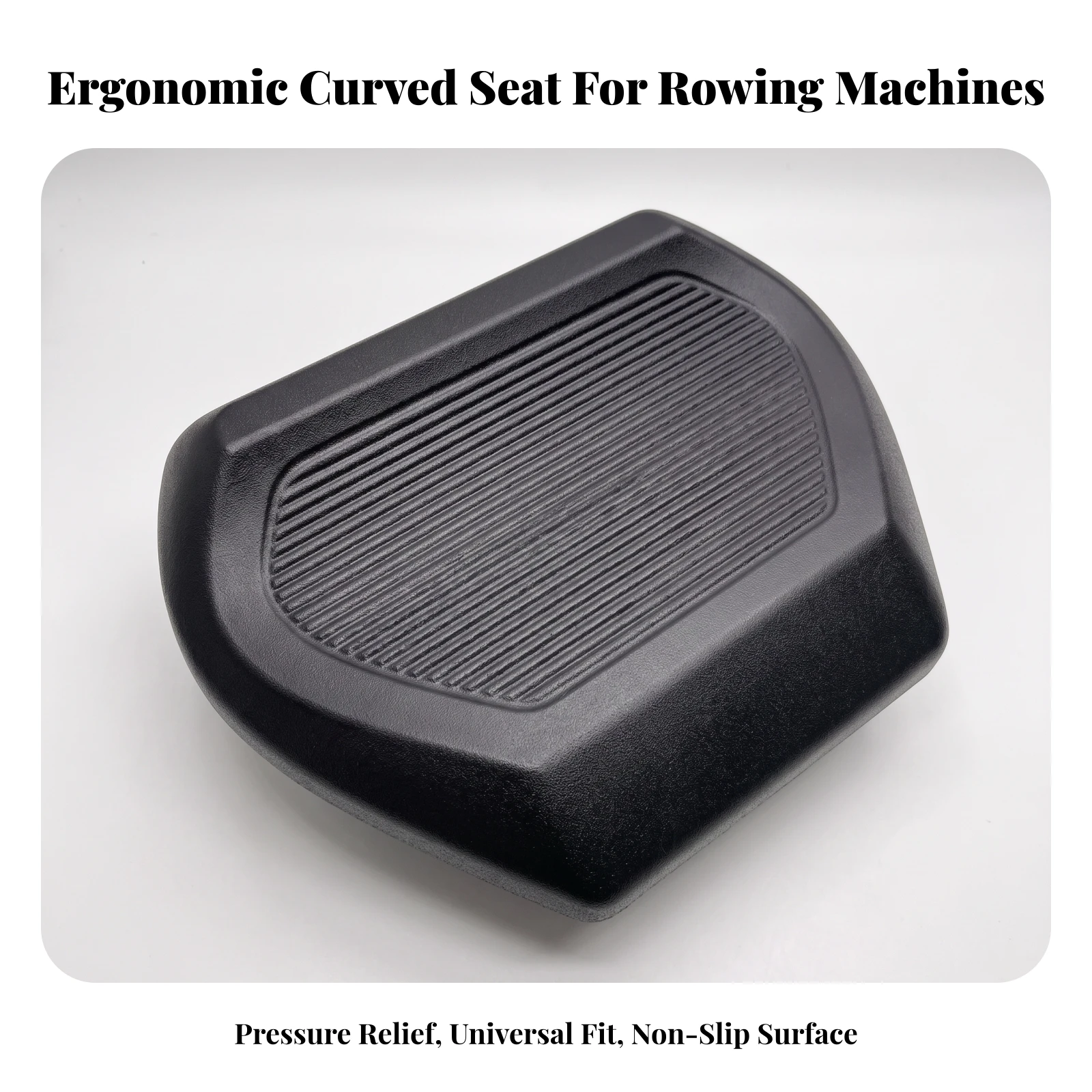 Rowing Machine Seat Cushion Ergonomic Rower Seat Cushion Molded Pressure Relief for Rowers, Home Gym