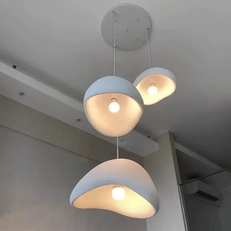 Japan Light Minimalist Wabi-Sabi  LED Chandeliers Living Kitchen Island  Restaurant Decor Hanging Lamp Suspension