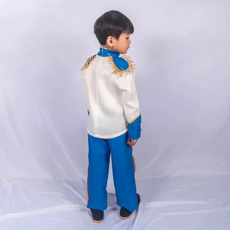 az15 مجموعة ملابس الأطفال طفل الفتيان الطفل زي هالوين اللعب المسرحية ملابس تنكرية للحفلات الأمير الساحرة تأثيري الملبس