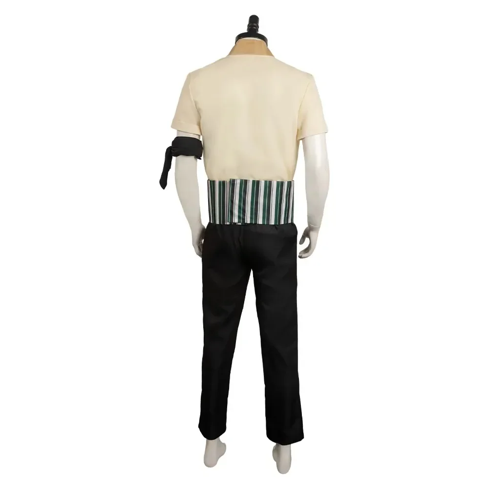 One Piece Anime Cosplay Traje, Traje Roronoa Zoro, Conjunto completo