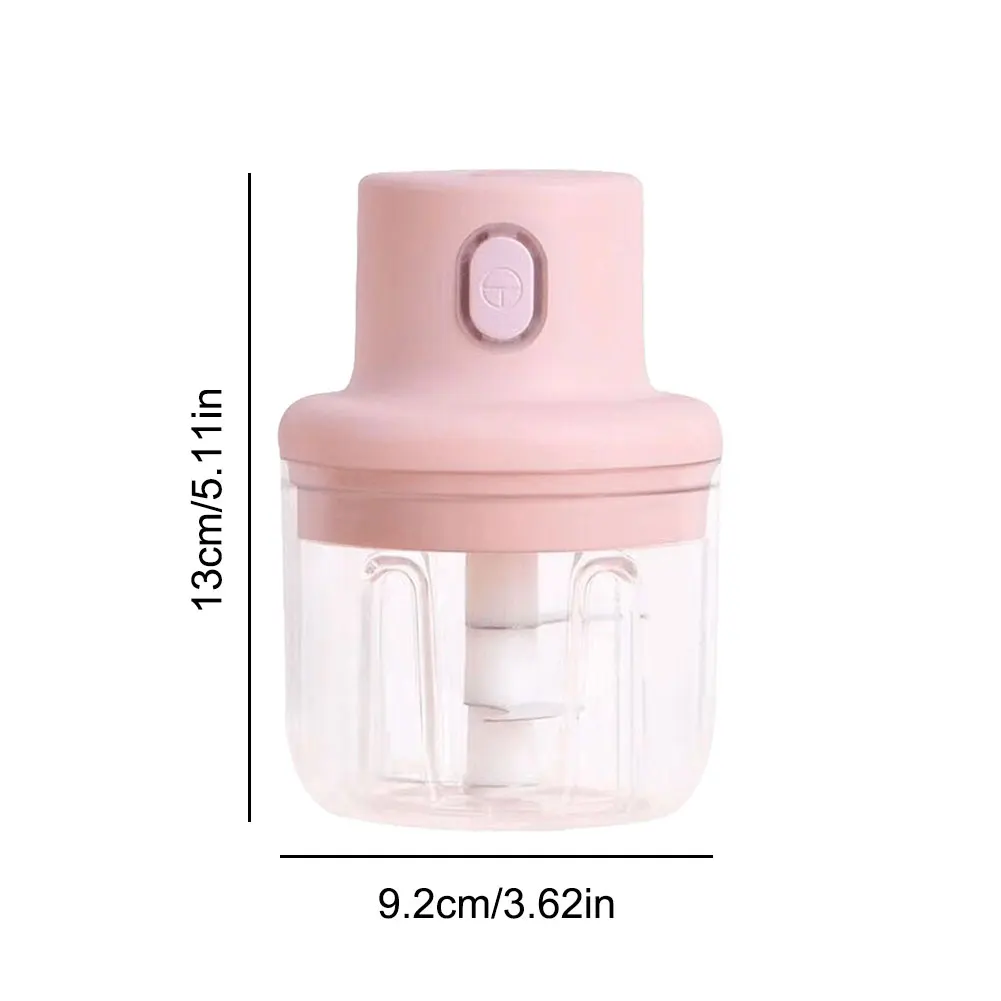 Mini helicóptero elétrico portátil do alho, usb, moedor, espremedor, espremedor, alho, gengibre, pimentão, fruto
