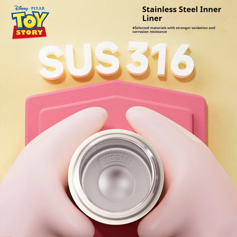 كوب جيب معزول من ديزني، زجاجة مياه صغيرة محمولة من الفولاذ المقاوم للصدأ على شكل دب الفراولة للأولاد والبنات