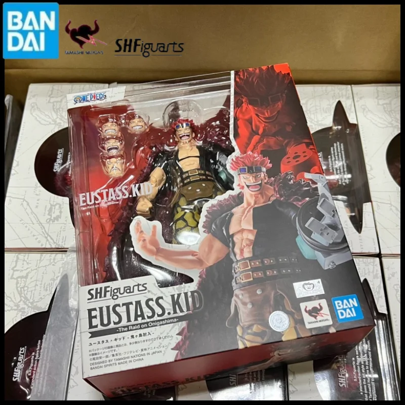 In Stock Original One Piece S.H.Figuarts Eustass.Kid -The Raid On Onigashima Anime Pvc Action Figure Toys Collection Doll