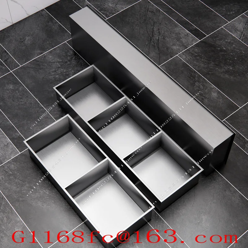 Toilet Niche Embedded Bathroom 304 Stainless Steel Metal Cabinet Shower Room Embedded Shelf Bathroom Cabinet