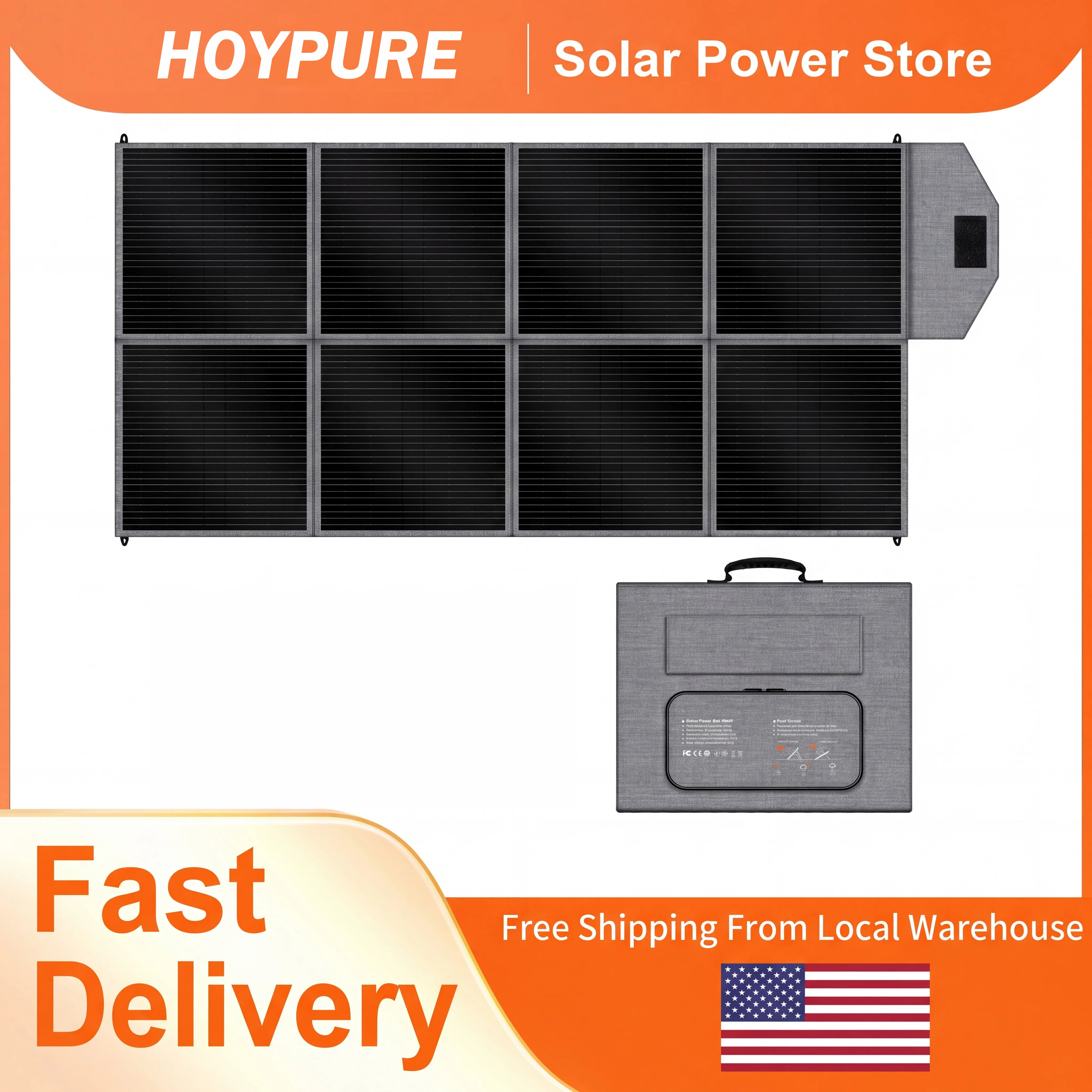 400W Foldable Solar Panel 41V 9.8A Solar Generator for Power Station Off Grid Outdoor Power Supply RV, Camping
