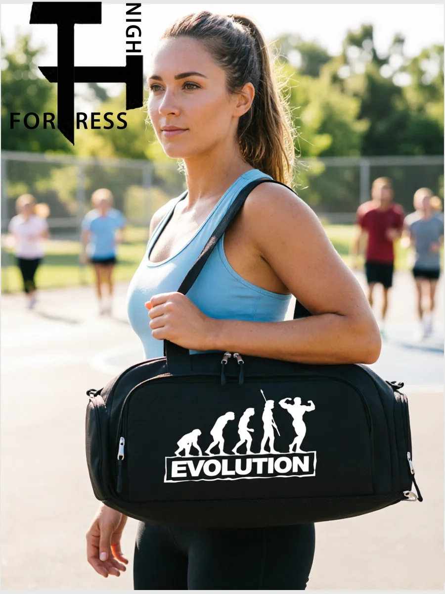 Sac de sport EVOLUTION, sac à dos de grande capacité, sac de voyage portable, sac de sport multi-compartiments avec rangement pour chaussures