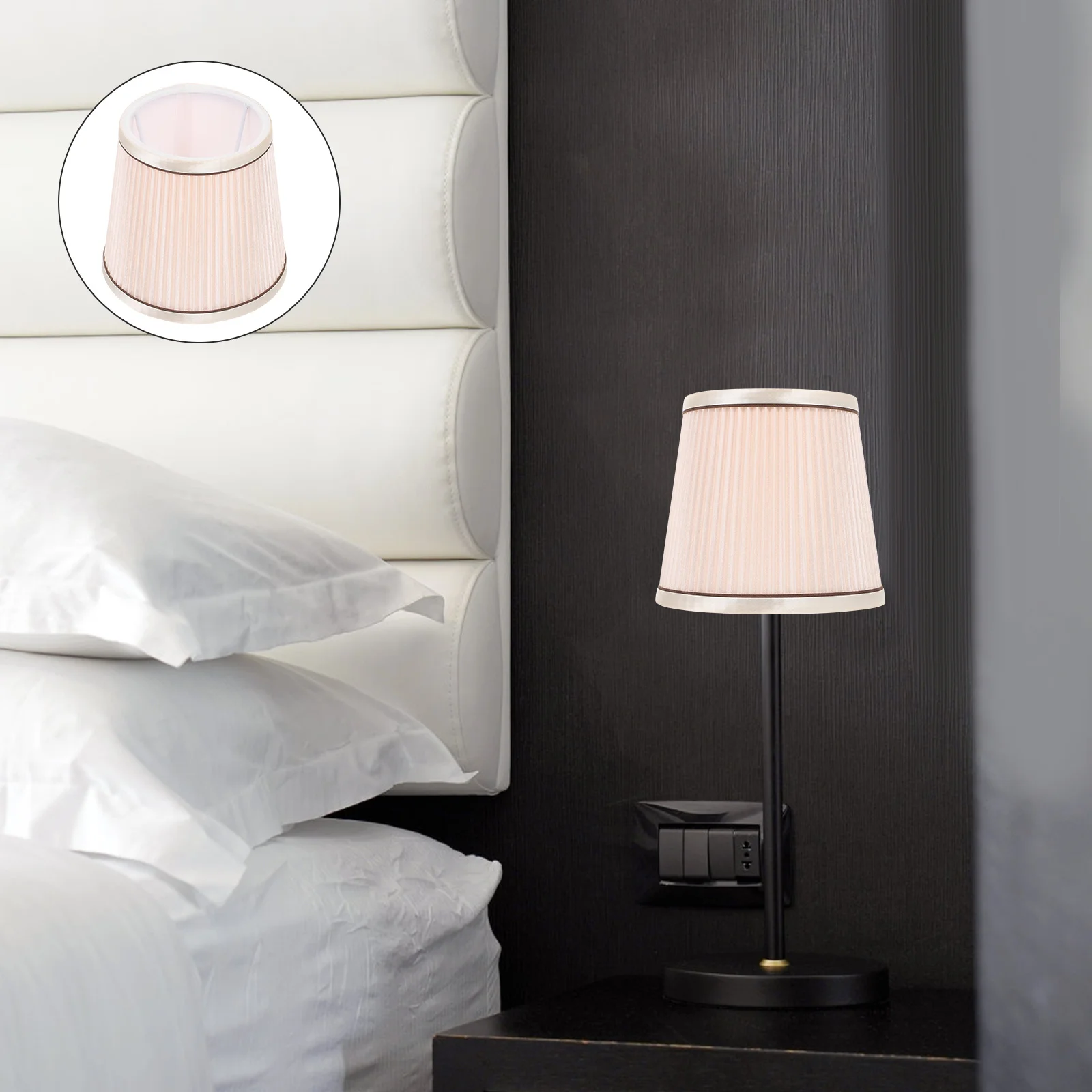 

1Pcs Chic Cloth Lampshade Nordic American Style Home Light Shade Lamp Decor Warm Lighting Modern Lampshade Cloth Light Cover