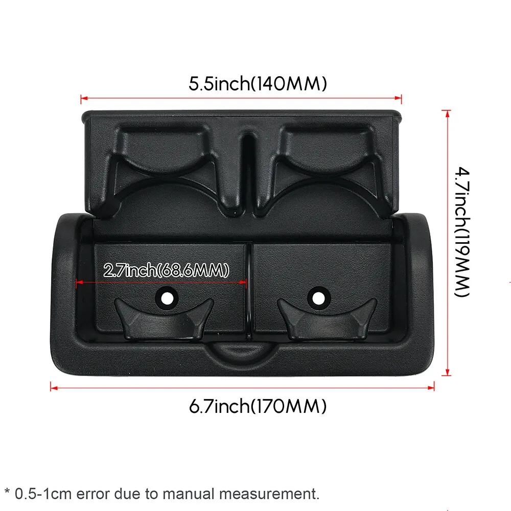 OYOTE سيارة المقعد الخلفي وحدة التحكم حامل الكأس الجمعية إدراج حامل الكأس غطاء لنيسان أرمادا إنفينيتي QX56 QX80 88741-1LK3D