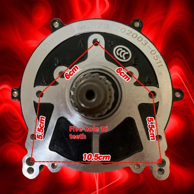Electric Tricycle Motor 48V 60V-800W 1000W 1200W 1500W, Universal for Electric Bikes, 3-Wheel 4-Wheel Vehicle Motors,High Power