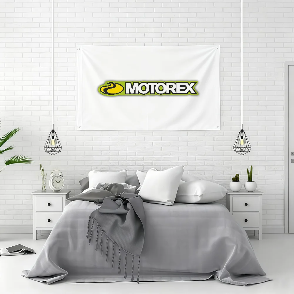 Brand M-Motorex Logo Flag Party Club Outdoor Interior Wall Decoration Banner Fans Gift Print Decor Flag