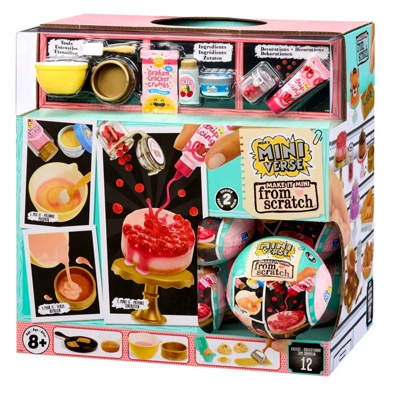 مفاجأة جديدة MGA Miniverse Baking كرات طعام من الجيل الثاني من كرات الخبز للكعك