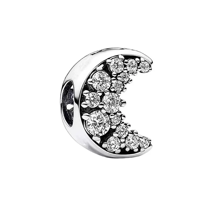 جديد الخرز صالح الأصلي الإسورة سوار سحر المجوهرات DIY ثلج، شكل قلب، القمر. البطريق، الخماسي المتدلي #2