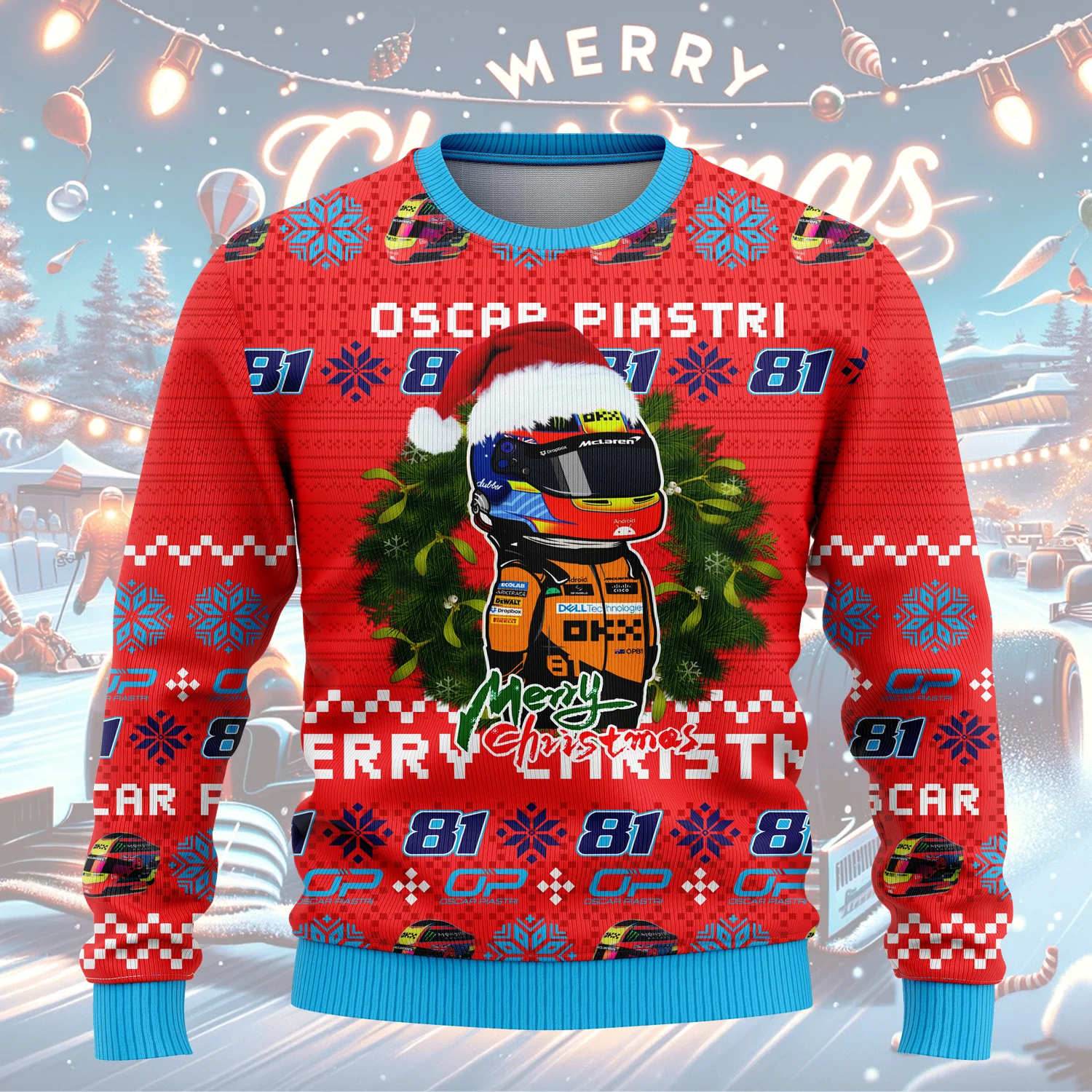 2025 أوسكار بيستري عيد الميلاد الاحتفال البلوز OP 81 نمط عشاق الشتاء مروحة أنيقة عارضة البلوز