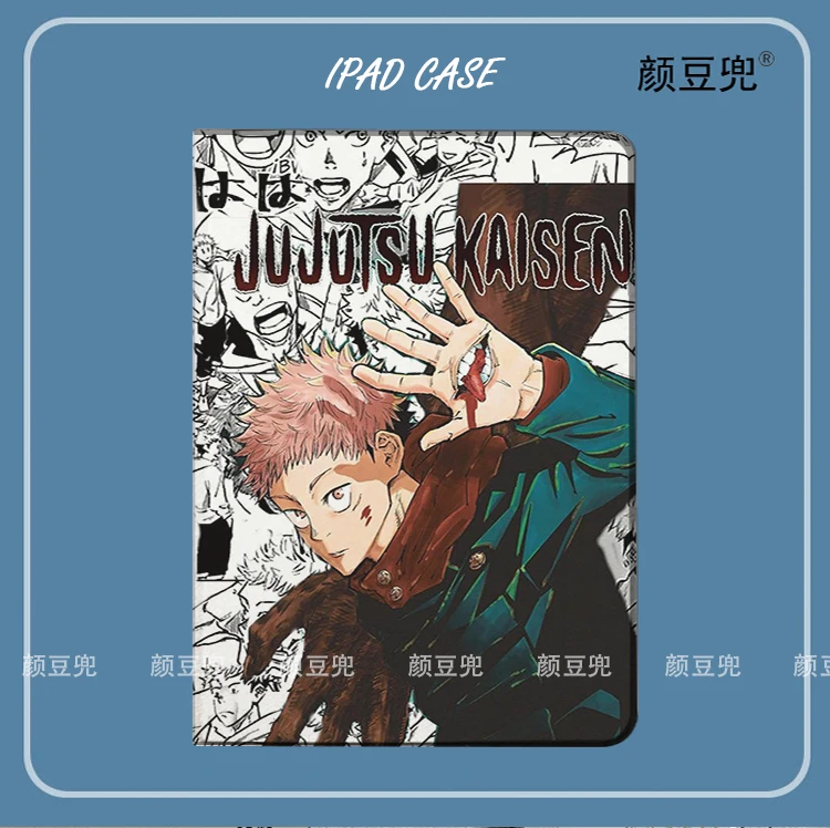 Itadori Yuji Jujutsu Kaisen Anime Case For iPad 10.2 8th 10th Air4 5 Mini 5 6 Case Luxury Silicone For iPad Pro11 12.9 inch 2023