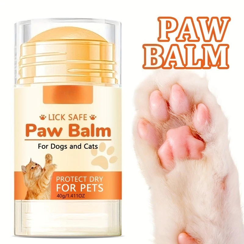 Bálsamo Protector de Patas y Nariz para Perros y Gatos, Humectante para Patas de Mascotas, Suministros para Mascotas