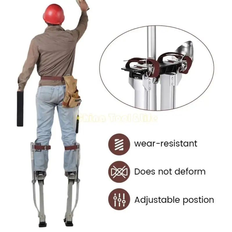 57QF 2 แพ็ค stilt heel backets พร้อมตำแหน่งที่ปรับได้สำหรับการใช้งานหลายครั้งในการทาสีผนังสูงและการก่อสร้าง