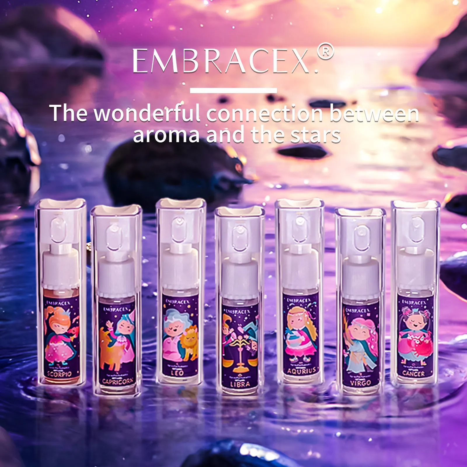 10ml 12 constelaciones Spray Perfume aceites esenciales aceite corporal fragancia del zodiaco Perfume para mujeres Parfum regalos cuidado de la piel