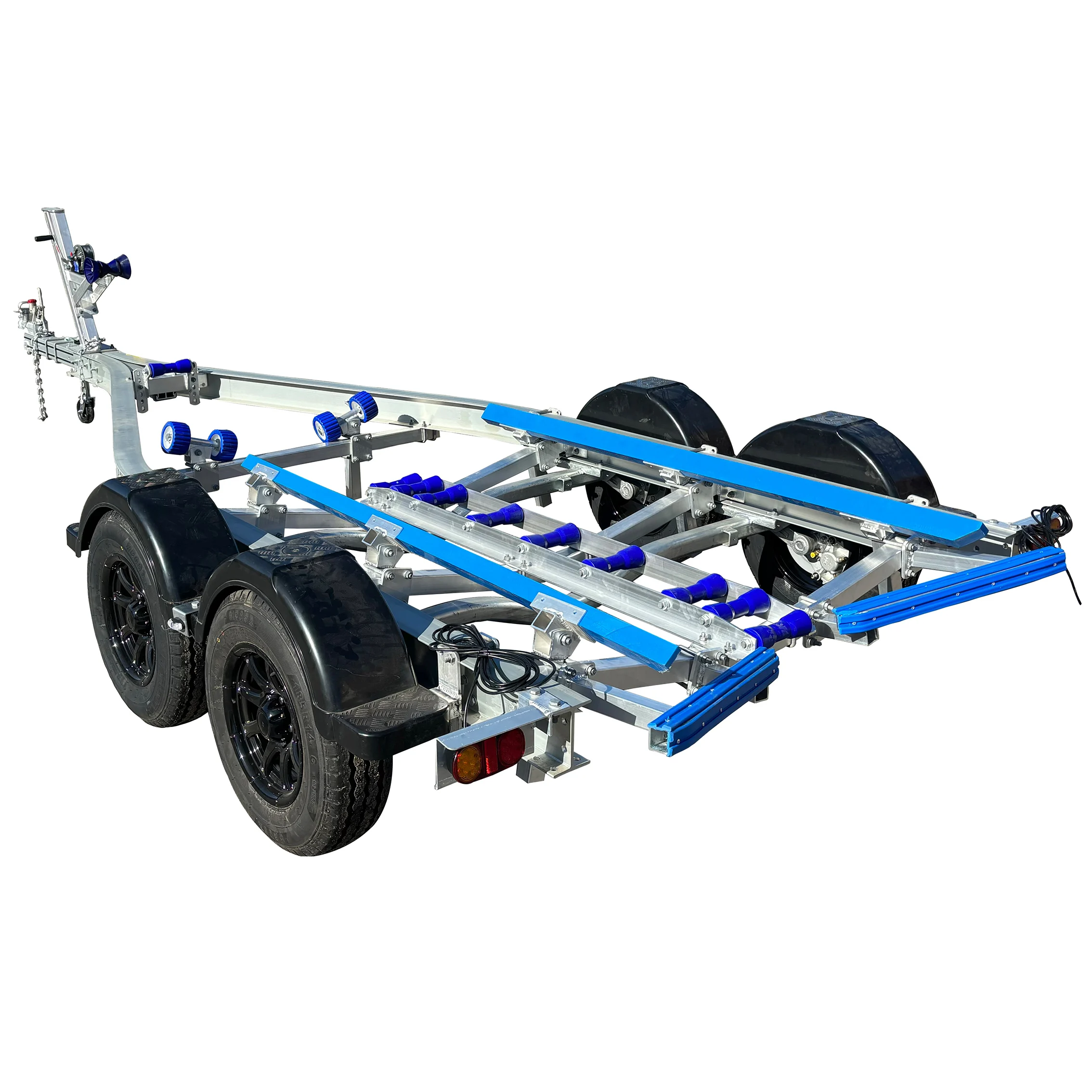 New Design 19ft Alloy Poly Bunks Tandem Axle Boat Trailer