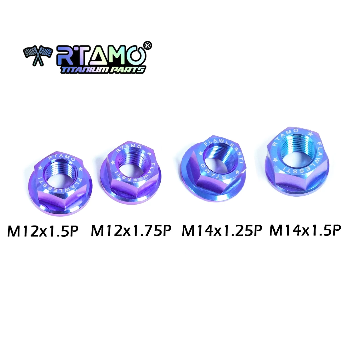 RTAMO Титановая гайка M5 M6 M8 M10 M12 M14 для мотоцикла, велосипеда, автомобиля, гайка Gr5 (1 шт.)