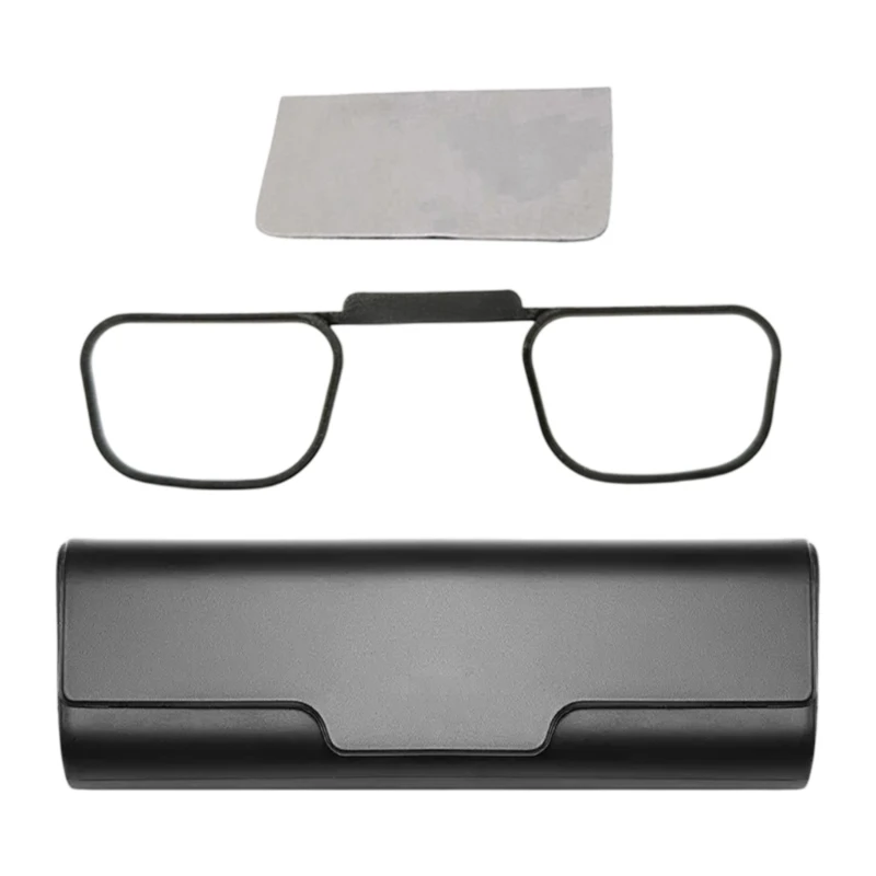 462B Prescription Viewing Insert Kit for Display Glasses, Clip Attach Frame with Cleaning Cloth and Glasses Case for Daily Carry