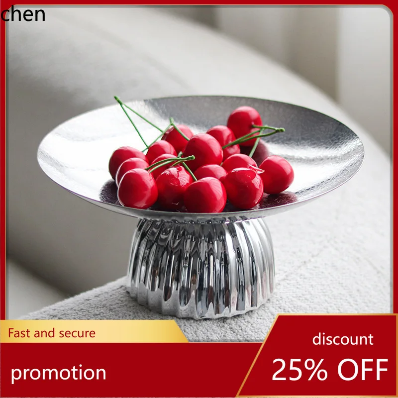 

Высокая полосатая фруктовница H1 для дома, гостиной, журнального столика, обеденного стола, поднос для закусок, декоративный элемент для офиса продаж.