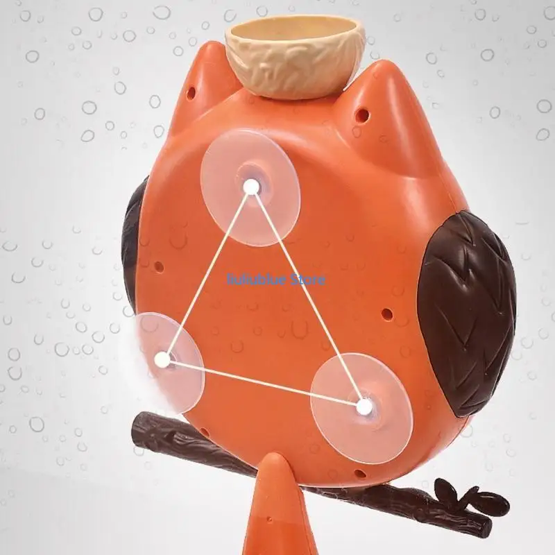 ألعاب استحمام الطفل كأس حوض الاستحمام للأطفال للعب ألعاب ساعة البومة أداة شفط الاستحمام 62CF