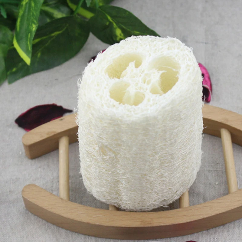 4pcs organic loofah sponge natural loofah sponge organic loofah organic sponge bathtub for shower scrubbing and kitchen cleaning