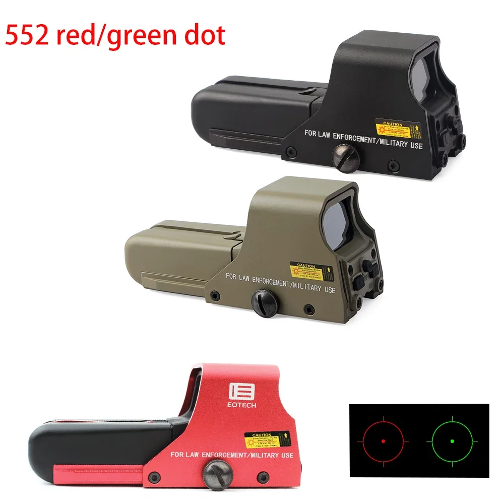 

552 Красный Зеленый точечный голографический прицел охотничий оптический Коллиматорный прицел с 20 мм креплением для охоты