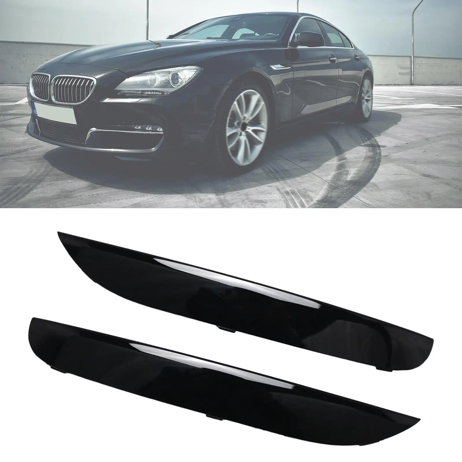 

Front Bumper Grille Moulding Trim Pair Auto Accessories Plastic Trim for BMW E39 E91 E60