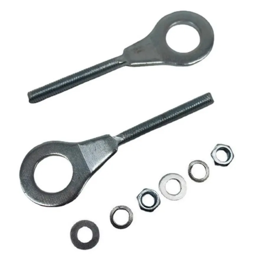 1 conjunto de acessórios para motocicleta, ajustador de tensor de corrente, fácil de instalar, adequado para corrente de motocicleta honda cg125