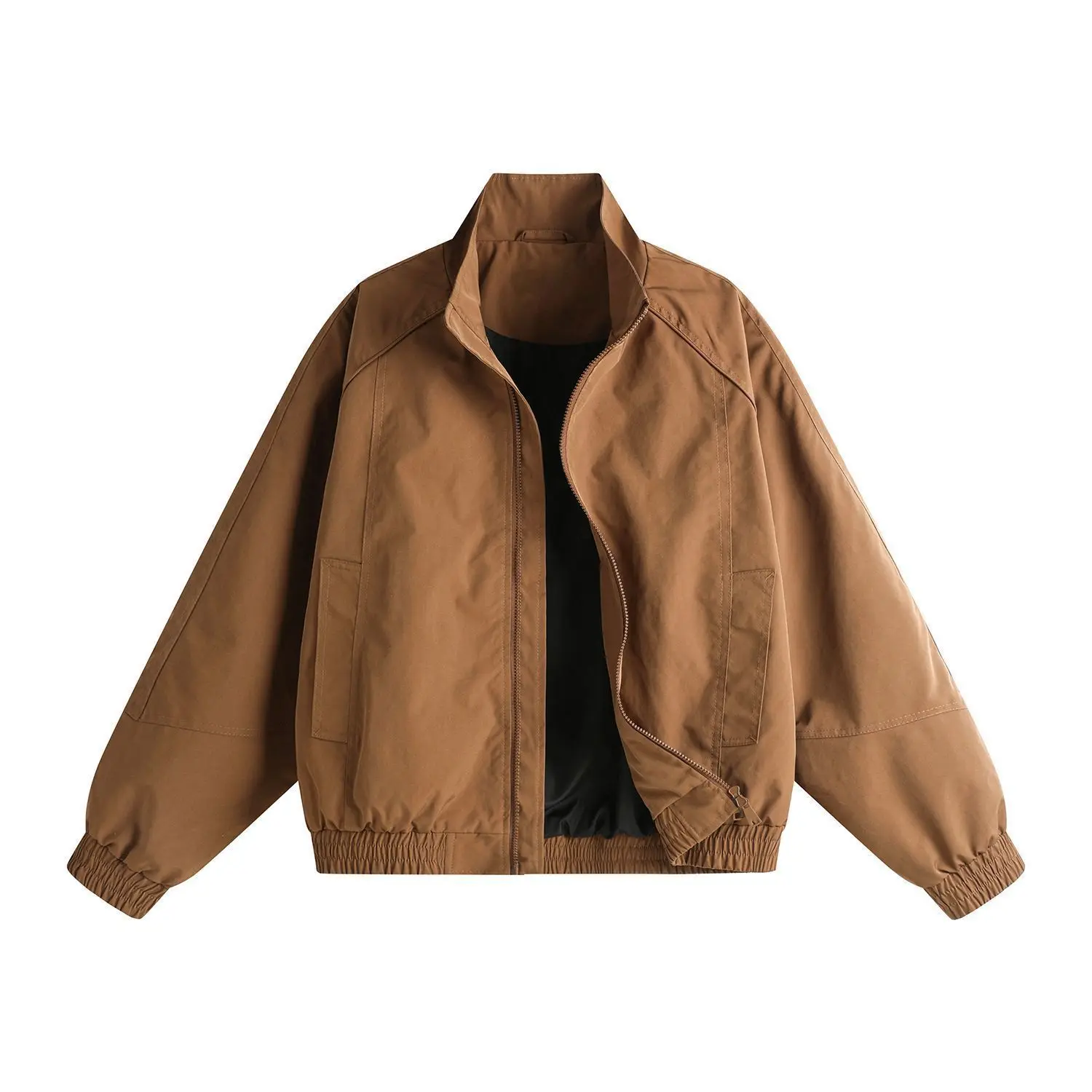 

Vintage Tooling Jacket Men's Outdoor Soft Shell Jacket 2026 Spring and Autumn Flight Jacket Stand-up Collar Men's Top