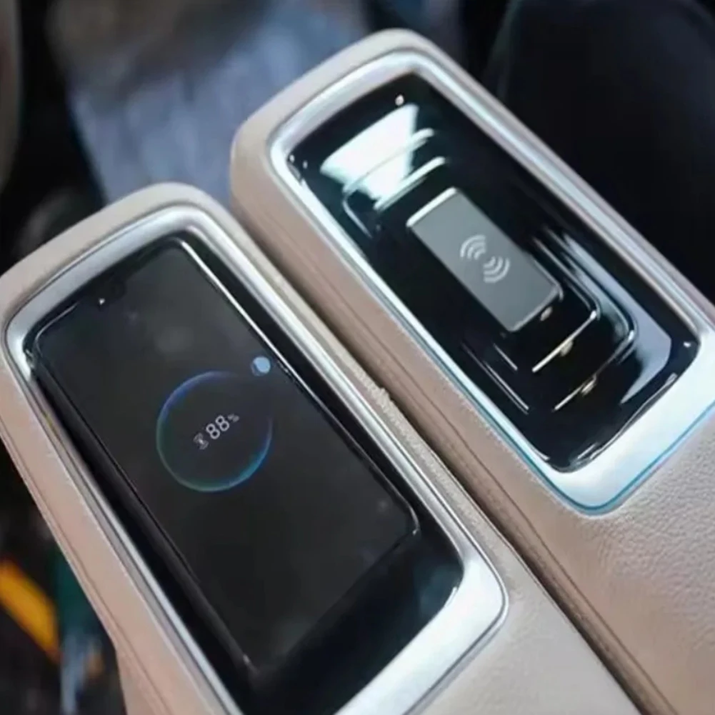 Armrest wireless charging adapter plate for Mercedes V Class V260 and V260L 2020 2023 dual charger W447 compatible