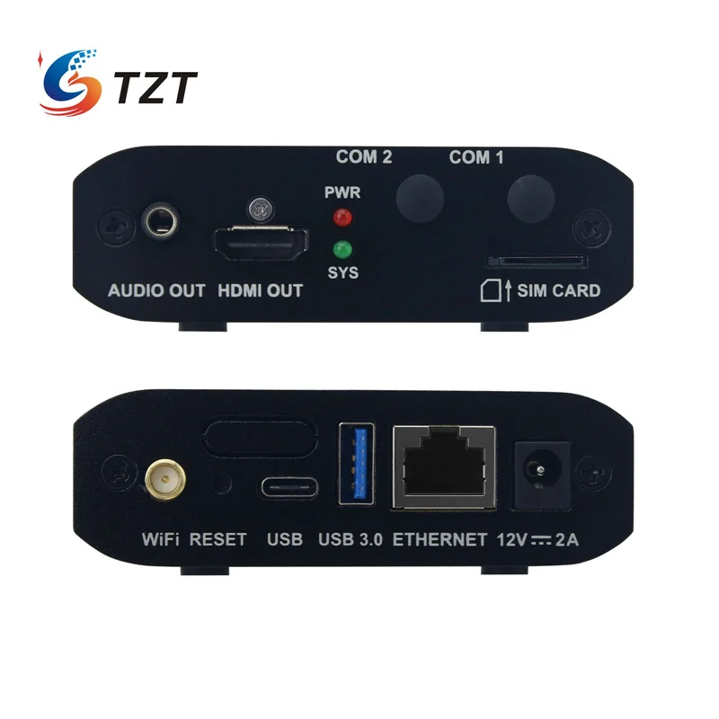 TZT LCB2K/LCB4K LCD Multimedia Player Box Support Synchronous Playback Across Multiple Screens for LCD LED Large Display