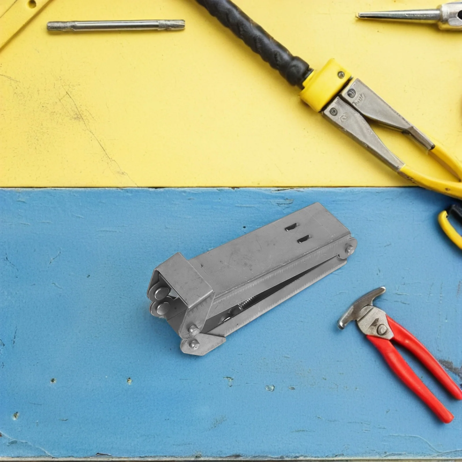 

1 Set Folding Hidden Hinge Bracket For Foldable Desk Support Space Saving Furniture Hardware - Folding Table Legs Hinge, Desk