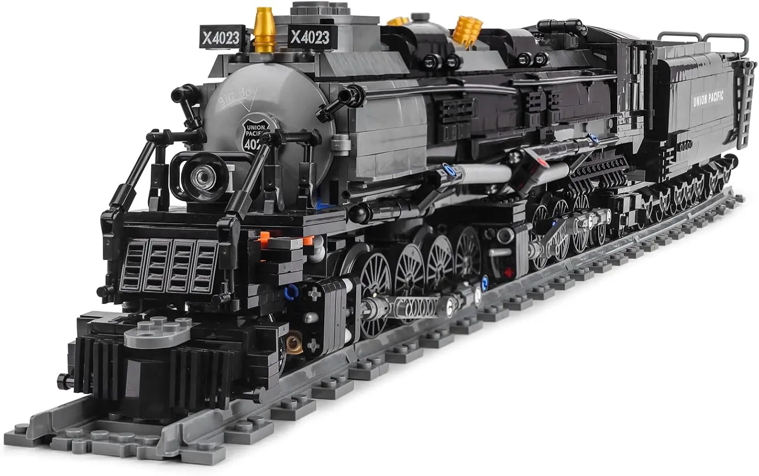 

Steam Model Train Building Blocks, Build The Train Building Bricks Set, Large Locomotives Display Toy with Train Tracks,Top Pres