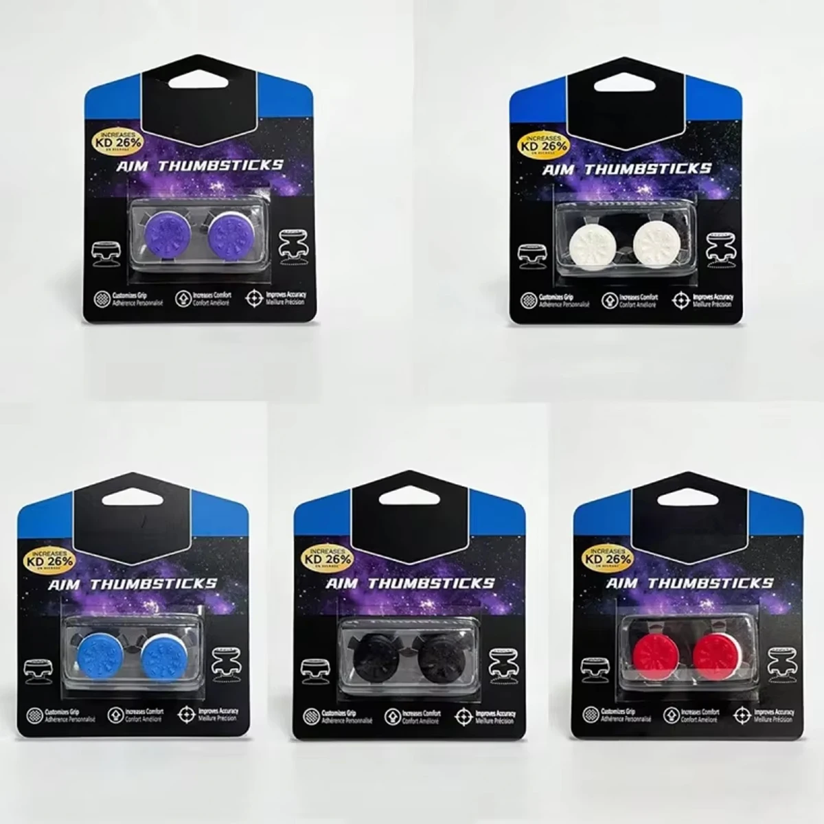 KTF - Funda Protectora de Silicona para Control de PS4 y PS5, Antideslizante, para Joystick de Videojuegos