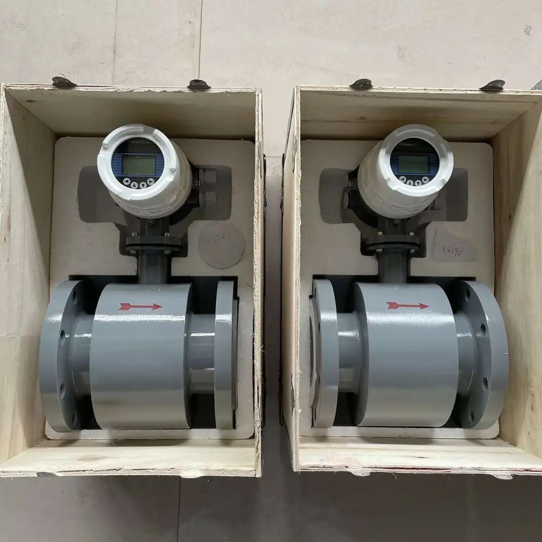 TLF 4-20mA Pulse Liquid 50 Caudalimetro 8 pollici LCD Misuratore di portata magnetico Acqua Medidor De Flujo De Agua DN25 Flusso elettromagnetico M