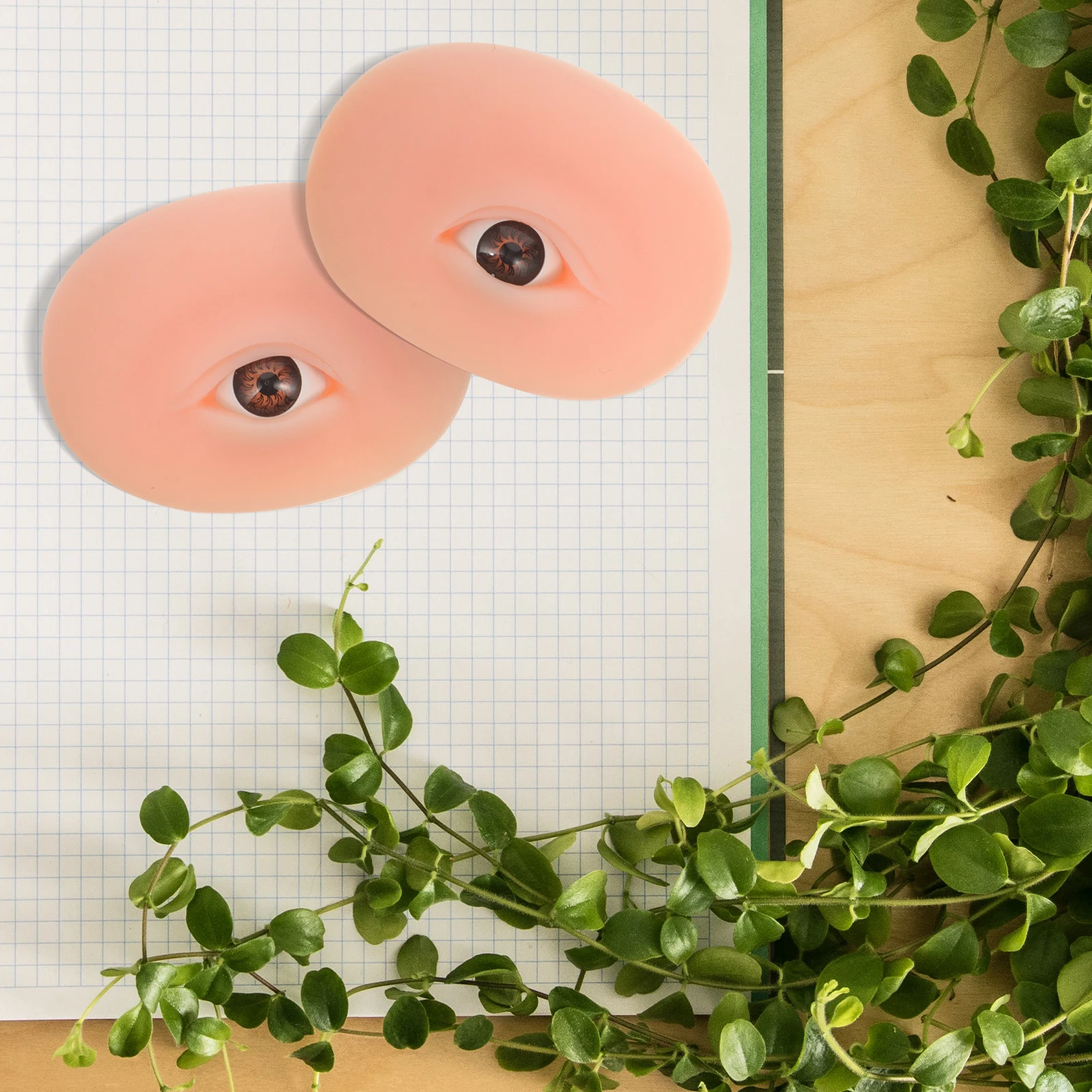 

1 пара 5d силиконовая доска для практики бровей, тренировочная доска для макияжа глаз, реалистичные тени для век, силиконовые части тела для кожи