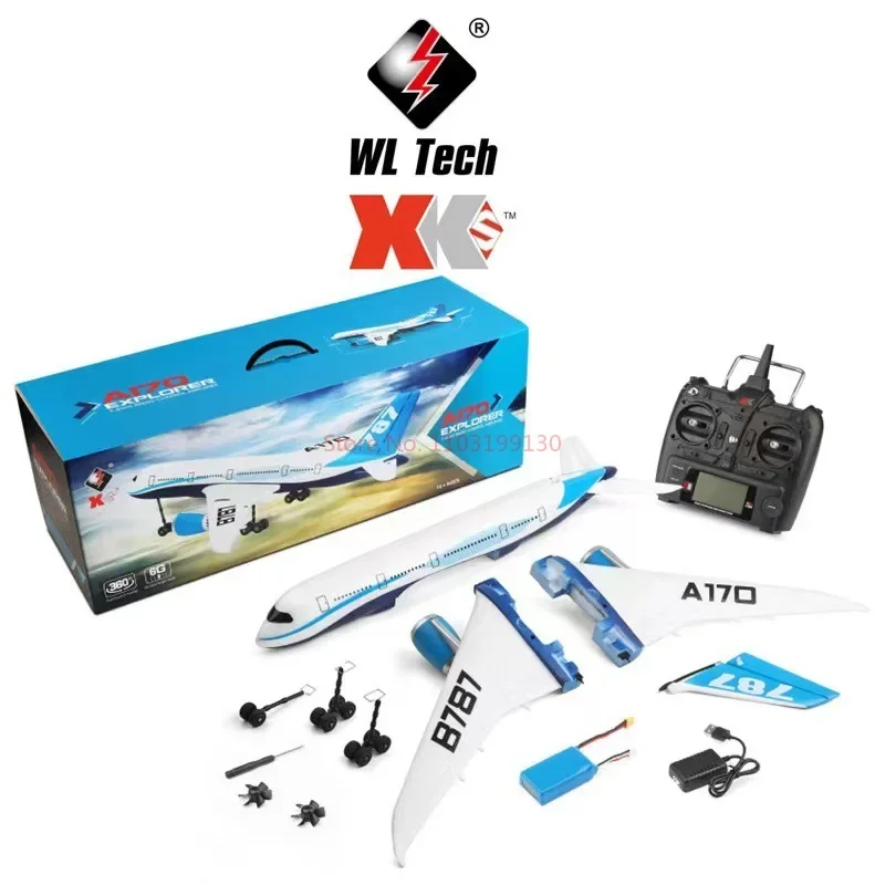 Weili Xk A170 Boeing 787 Four Channel Camera Remote Control Fixed Wing Glider Aviation Model Toy