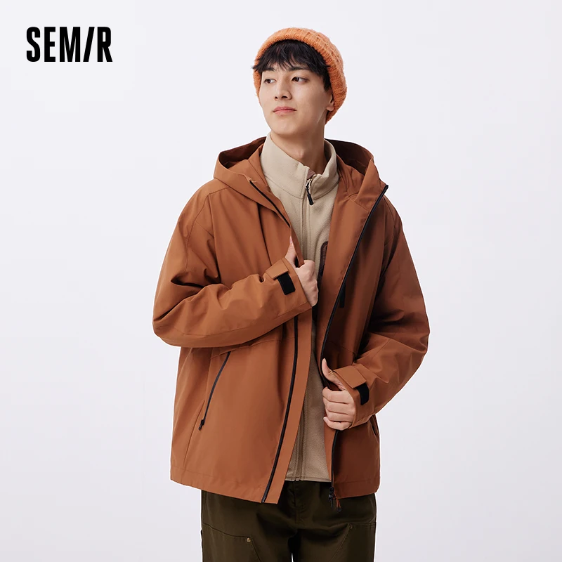 Semir Outdoor Jacket Couple Three-proof 2024 Autumn New Couple Jacket