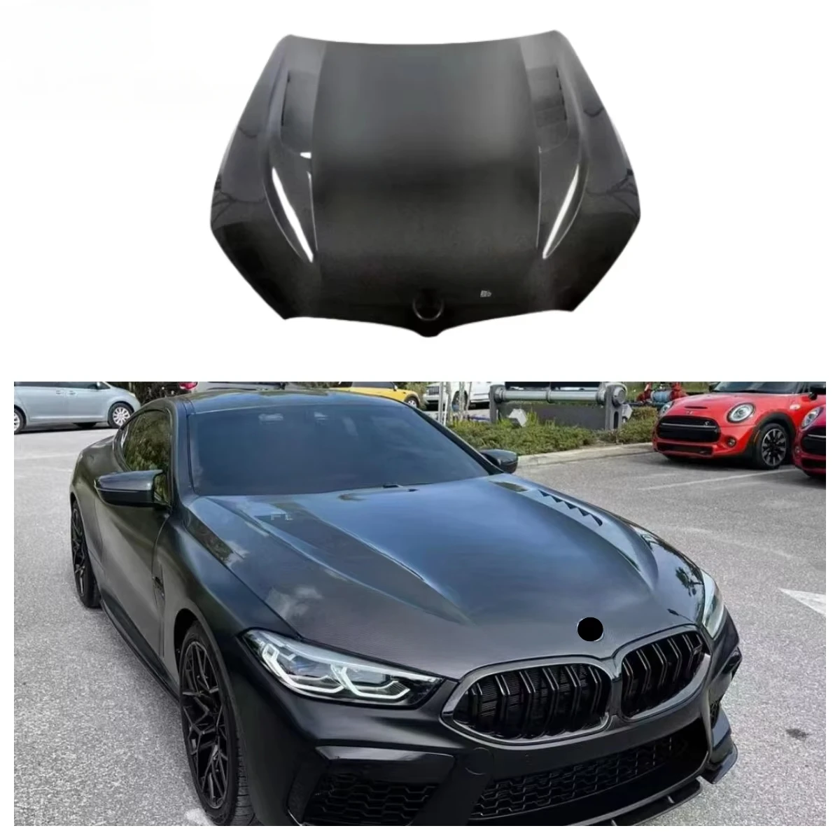 

t Quality V Style Carbon Fiber Engine Cover for 8 Series 2 Doors 4 Doors G14 G15 G16 M8 Carbon Fiber Hood Perfect Fitmentcustom