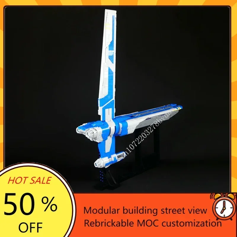 4414PCS Stinger Mantis - Play Scale Space War Military MOC SpaceShip Battle Model Custom Puzzle Architecture Assembly Toy Gift