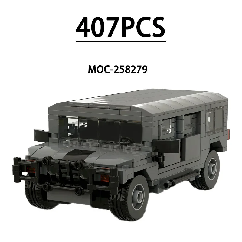 

MOC-258279 Модель пикапа из строительных блоков, 407 деталей, развивающая игрушка для детей на день рождения, Рождество и Новый год, подарок