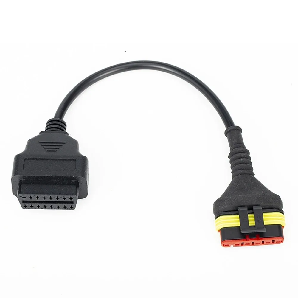 Motorcycle Diagnostic Cable 6Pin Plug Motorbike Diagnostic Cable For Benelli 6 Pin To OBD2 16 Pin