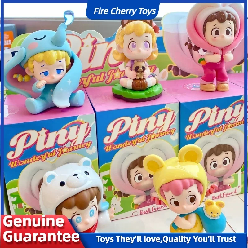 Echte Piny Wonderful Journey Series Blind Box Schattig Meisje Pop Schattig Beeldje Model Speelgoed Tafelblad Display Meisje Verjaardagscadeaus